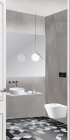 Entrance focus point - beautiful accessories, sink, mirror and lamp @interiortastic